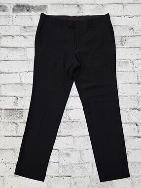 Sondergaard Copenhagen Slim Fit Dress Pants Men's 34x30 Black Stretch
